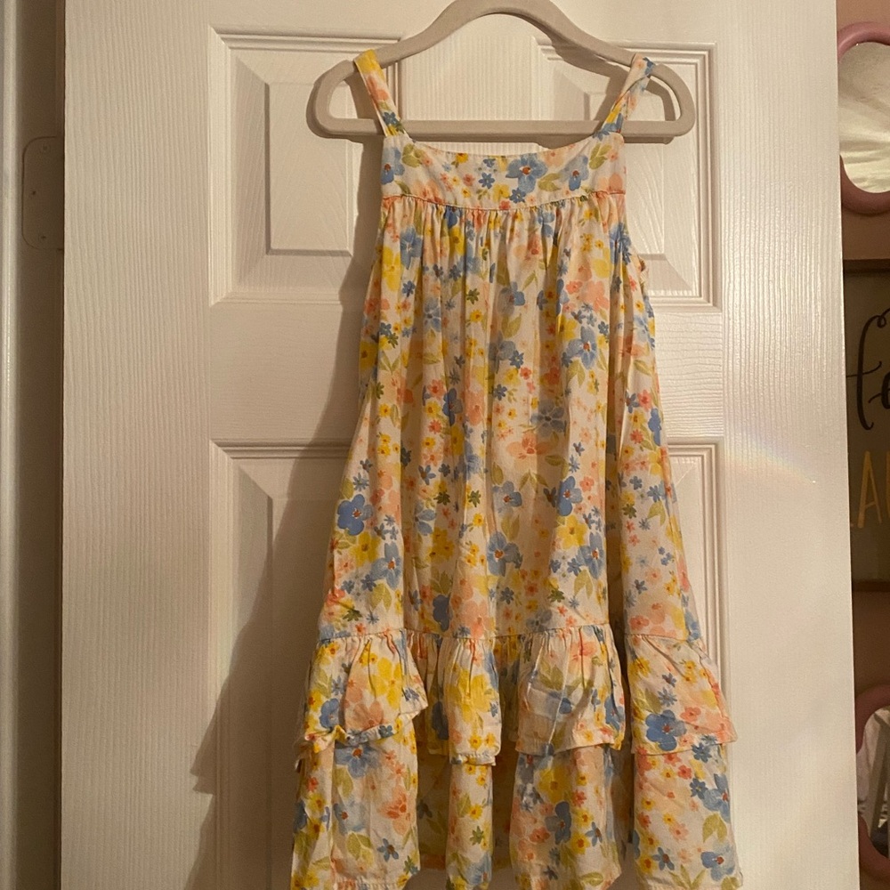 Old Navy Floral Kids Dress - Yellow and Blue
